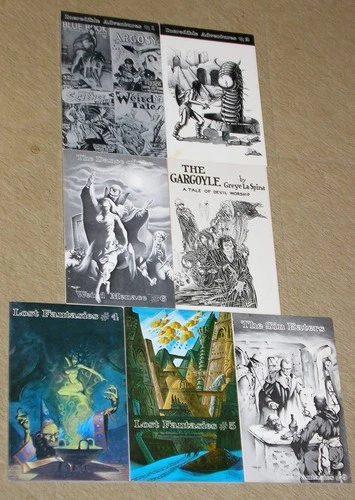 Lot of 7 ROBERT WEINBERG - PULP CLASSICS Lost Fantasies/Adventures/Weird Menace