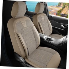 Universal Car Seat Covers for Cars  SUVs   Front Seat Set Beige Bodrum Series