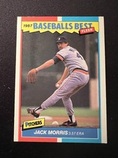 1987 Fleer Baseball's Best Sluggers vs Pitchers Box Set Jack Morris #27 HOF