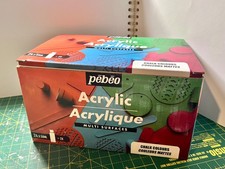 Pebeo acrylic paint in bottles - multi-surface, matt / 24x59ml / only swatched