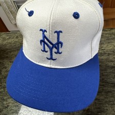 Vintage Sports Specialties New York Mets White Dome Snapback Plain Logo