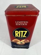 VINTAGE RITZ Limited Edition 1987 Red Navy Tin, Kitchen, Decor