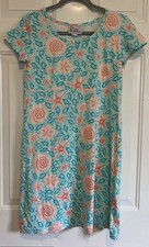 Lilly Pulitzer Vintage Nylon Starfish Sand Dollar Shell Dress Mini Size Medium
