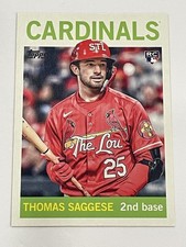 2025 Topps Archives Baseball #61 - Thomas Saggese RC - St. Louis Cardinals