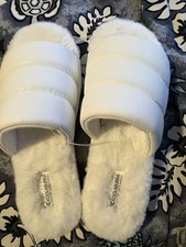 UGG Koolaburra Women's White BRB Slides Size 10 NEW Without Box