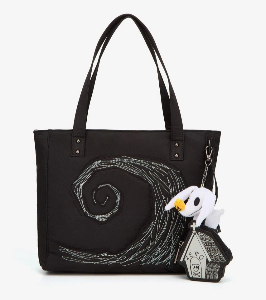 NOVA Bolsa Tote Disney The Nightmare Before Christmas Spiral Hill e Zero Coin Purse - Imagem 2 de 4