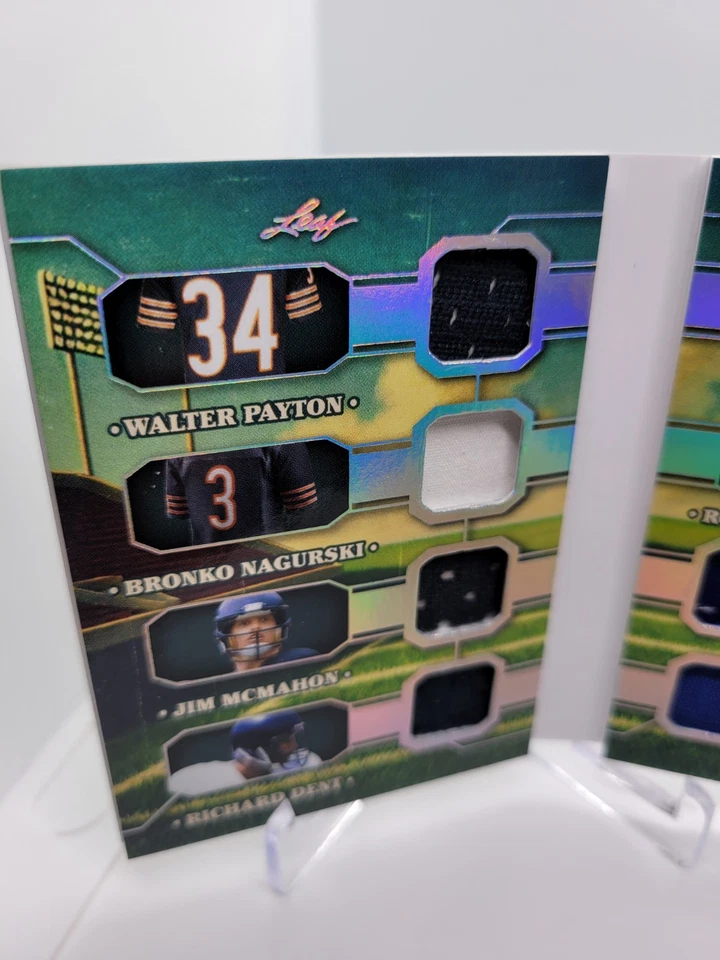 2025 Leaf Glory of the Game 12 Mem On The Field 12/25 HOF Cowboys Bears Raiders - Image 2 of 4