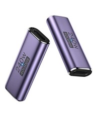 2 Pack 40Gbps USB C Female to Female Adapter USB C Coupling 240W Fast Charging