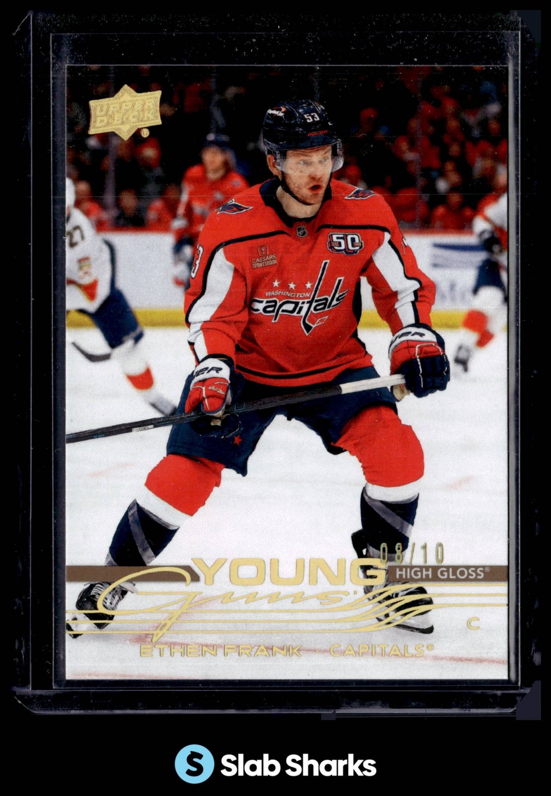 2025 UPPER DECK SERIES 1 #240 ETHEN FRANK HIGH GLOSS YOUNG GUNS RC ROOKIE /10