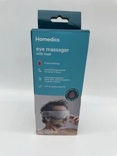 HoMedics Eye Massager with Heat, Gray Opened Box