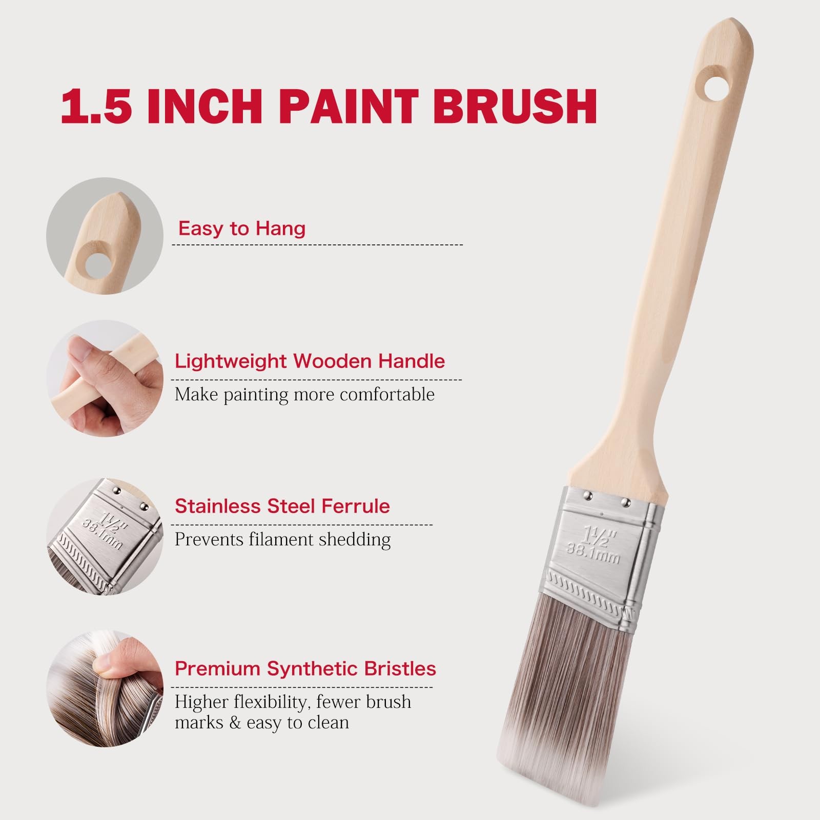 Paint Roller Kit-13 Piece, 4-Inch Microfiber Paint Rollers with Ergonomic Han...