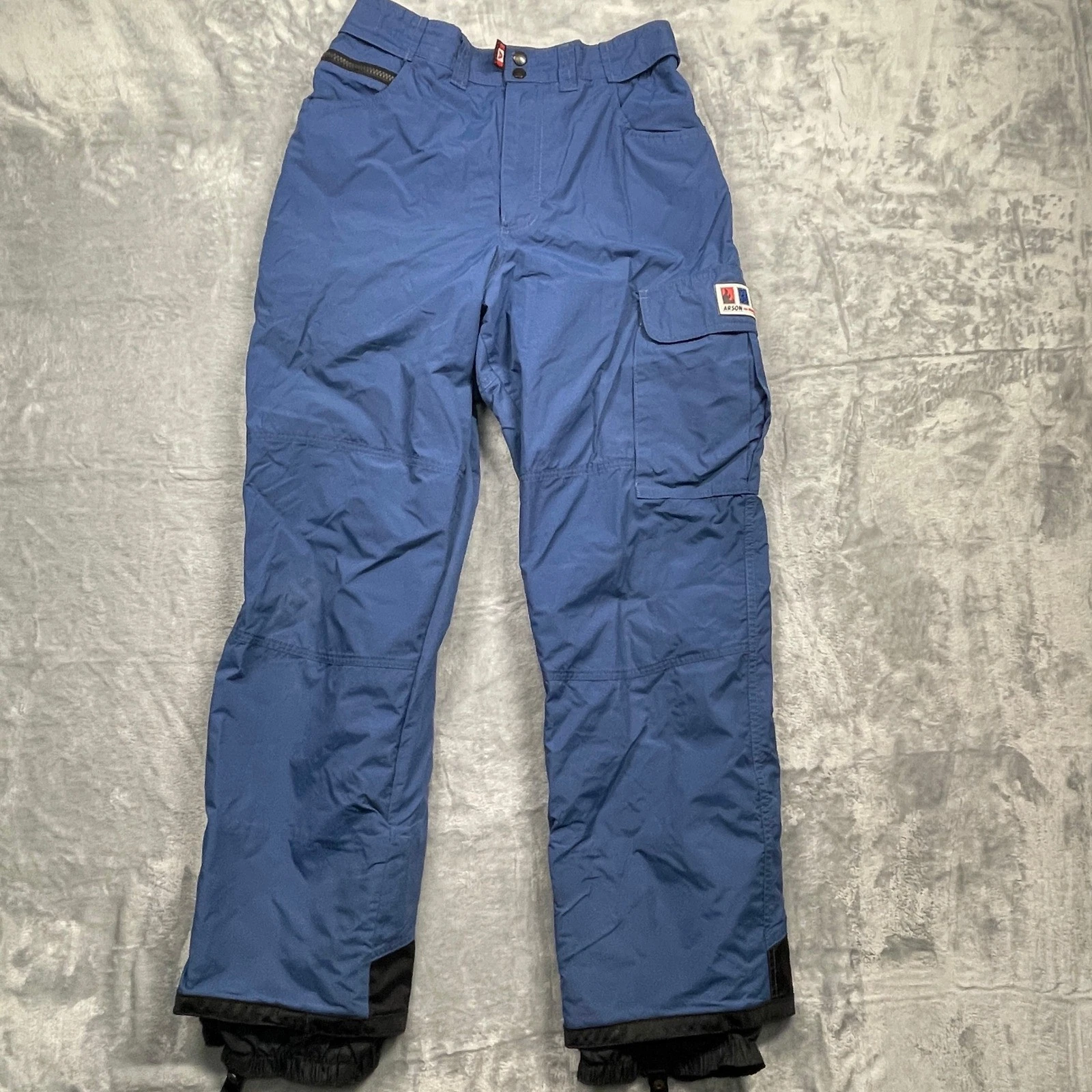 Arson Snowboard Pants Men Small Blue All Weather Winter Ski Snowboard Cargo