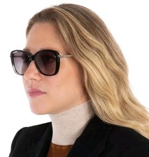 Longchamp Black Gray Gradient Butterfly Ladies Sunglasses 0018 56 LO616SL Case N