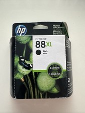 Genuine HP 88XL Black Ink Cartridge - New Factory Sealed Exp 2016 Free Shipping