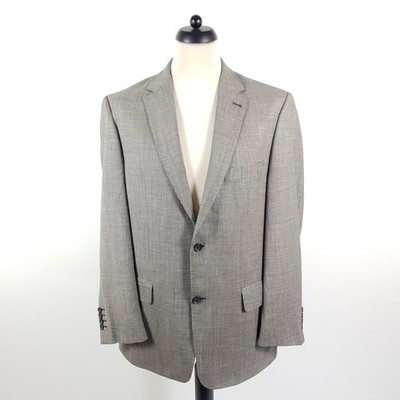 Barutti Sakko Herren 52 Grau Regular Wolle Leinen Seide Jacke Jackett Business
