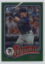 2024 Bowman Rookie of the Year Favorites Green Refractor 14/99 Curtis Mead 1gj7