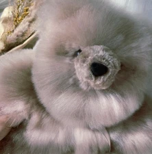 Large 21" Baby Alpaca Teddy Bear – Handmade Soft Gray Luxury Plush Peru