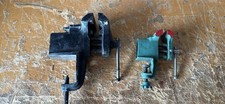 Lot 2 Clamp-On Bench Vises Swivel Portable Ta...