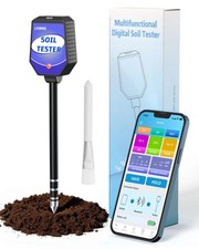 8-in-1 Soil Moisture Tester with APP Monitoring Soil Moisture pH Meter w/ 1413μs