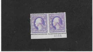 US SCOTT # 341 PLACA # PAR IMPERF MNH SCV $1000