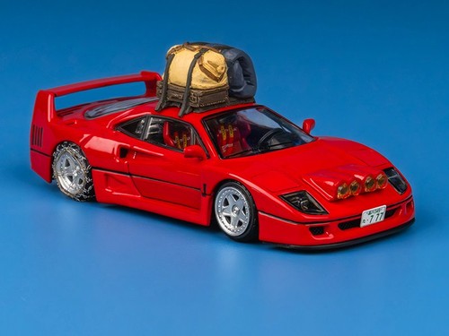 FERRARI F40 - Versión Nieve Takeshi Kimura - Rojo - FinClassically 1:64 - Imagen 4 de 6