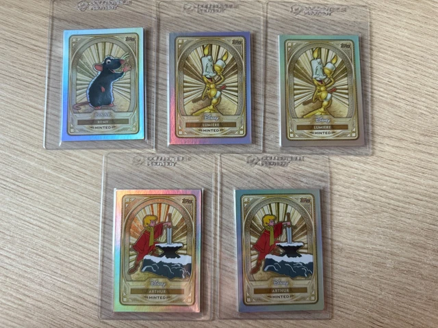 Topps Disney MINT 2025 - First Edition - Gold - 2x Lumiere, 2x Arthur, 1x Remy