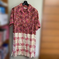 Uniqlo x MARNI Floral Print Short Sleeve Dress 2-Piece Set L Used JAPAN