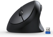 TECKNET Ergonomic Mouse, 4800 DPI 5 Adjustable DPI Levels, Wireless Vertical Mou