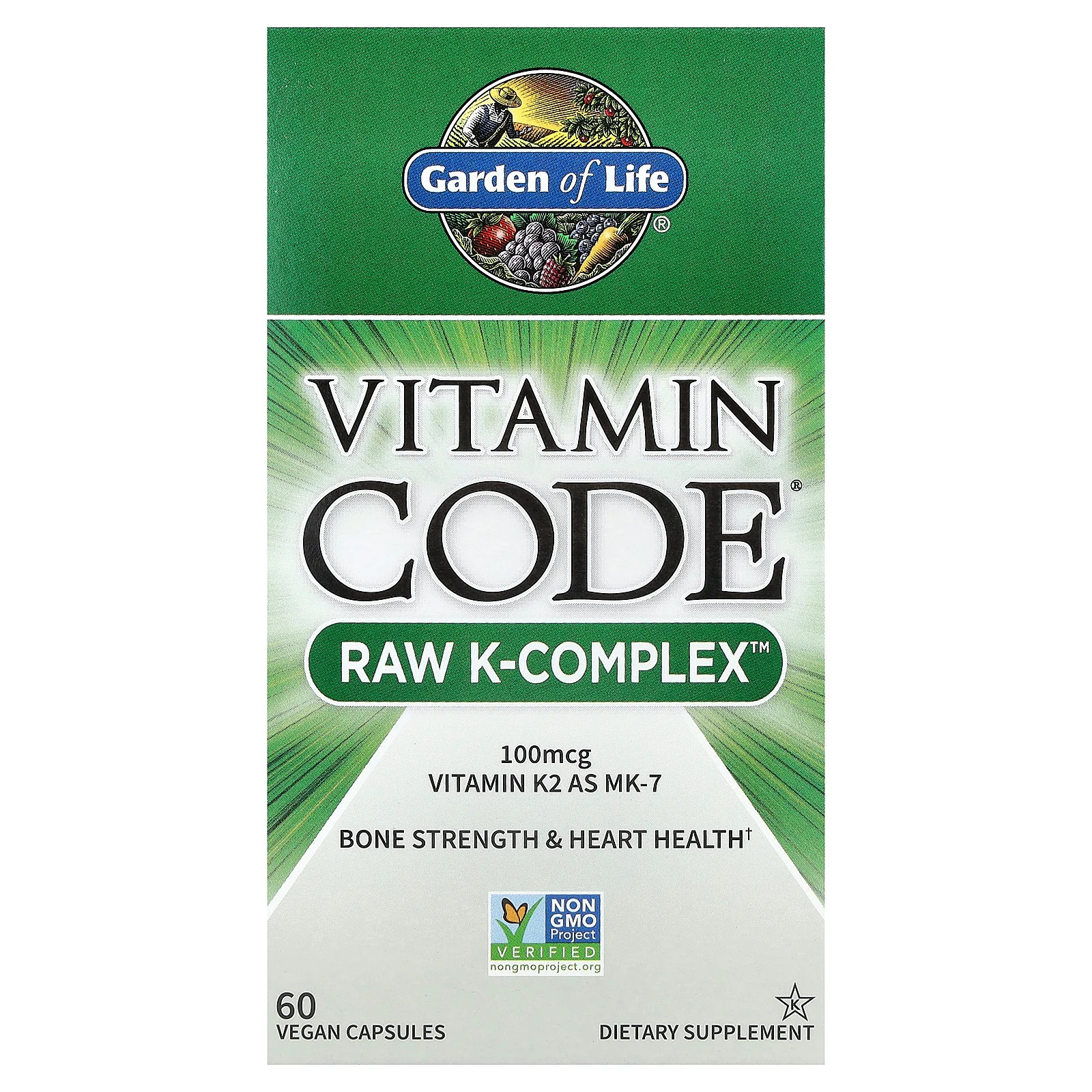 Garden of Life Vitamin Code Raw K-Complex 60 4990₽