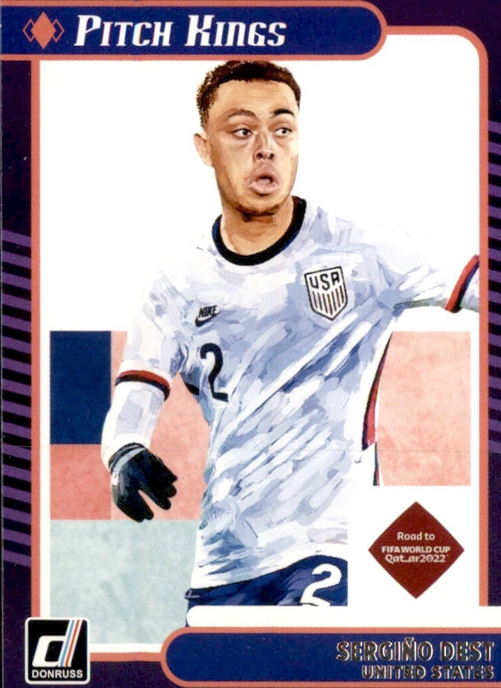 2021-22 Panini Donruss Road to Qatar - Pitch Kings Sergino Dest #14