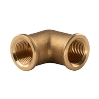 "Messing Gewinde-Fitting 90° Winkel 3/8\"IG - 3/8\"IG (Dn 10) - Schwere AusfüHrung"