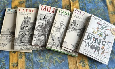 Six books David Macaulay signed by author