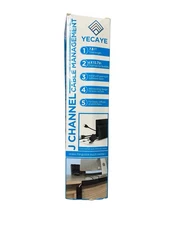Cable Management Yecaye 7.8’ J Channel Cable Raceway Cable Management Kit