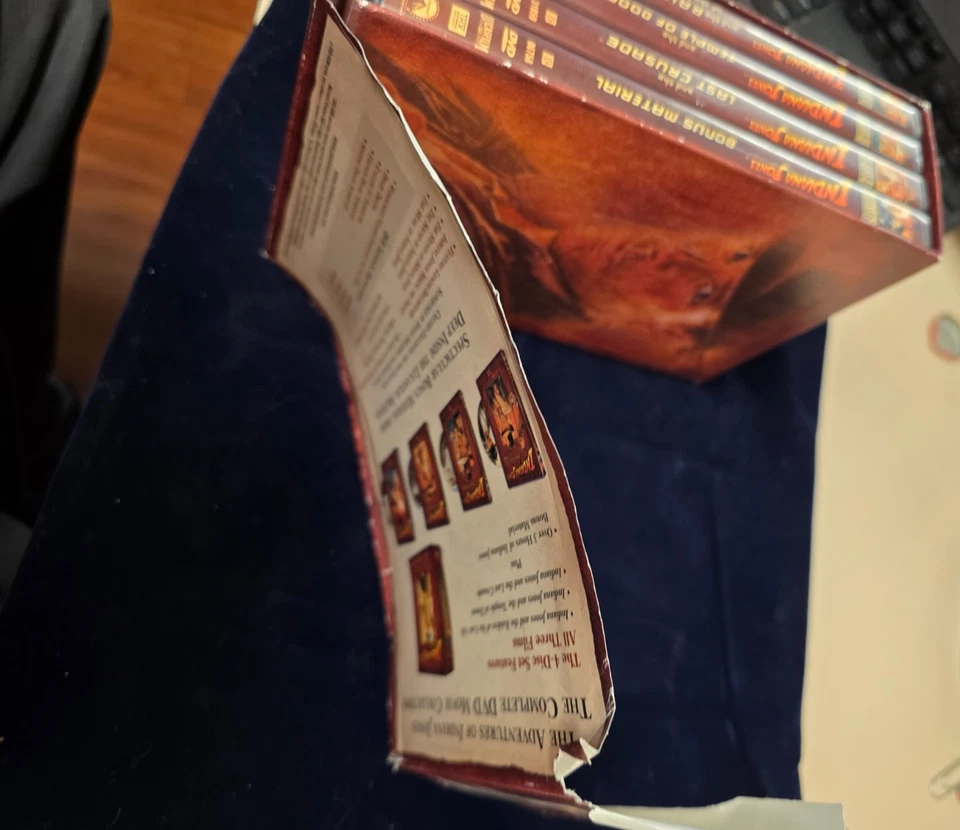 ADVENTURES OF INDIANA JONES DVD MOVIE COLLECTION RAIDERS OF THE LOST ARK TEMPL - Image 3 of 4