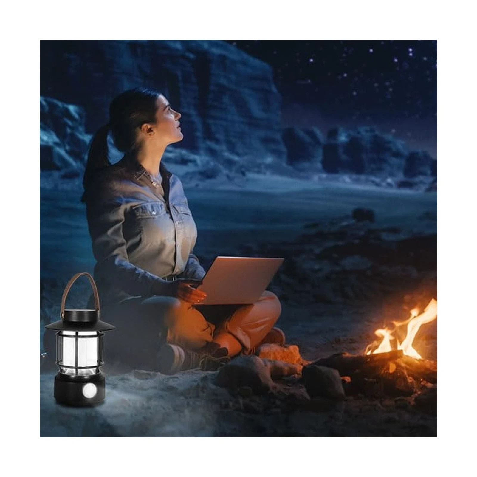 2 Pack Led Camping Lantern, 1000LM, Solar Lantern Rechargeable Camping Lights