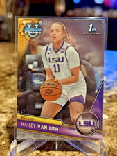 2023-24 Bowman University Chrome Hailey Van Lith Base 1st LSU #25