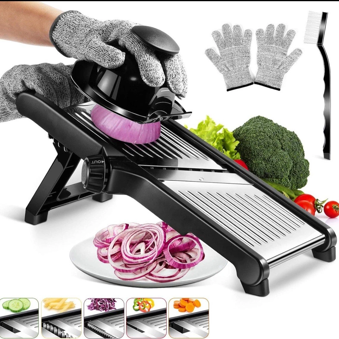 Professional Mandolin Slicer Vegetable Cutter Food Fruit Chopper Gretar Tool UK
Opens in a new windo