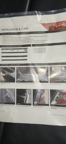 Used Smoked LED Tail Lights For 2018-2021 Toyota Camry - Left/Right Set