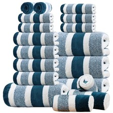 8 Piece Towel Set 2 Bath Towels  2 Hand Towels  4 Face Towels Soft  Comfort