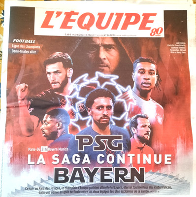 DIE MANNSCHAFT 28. April 2026 - PSG - Bayern MÜNCHEN Die Saga geht weiter im Fürstenpark