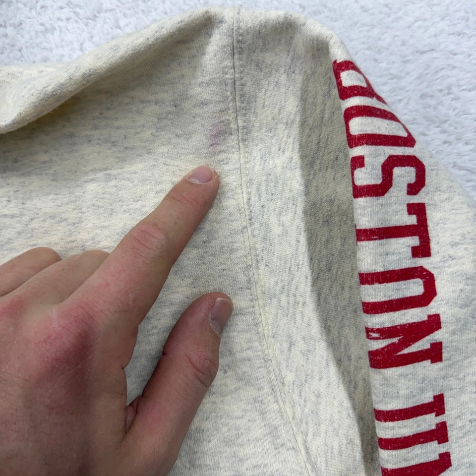 Champion Boston University BU Terrier perro gráfico sudadera con capucha para hombre M Foto 4 de 4