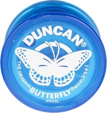 Duncan Toys Butterfly Yo-Yo, Blue, Beginner String Trick Yo-Yo