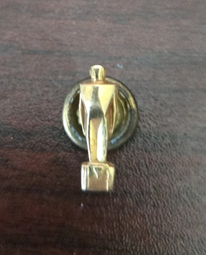 Oscar Statue Lapel Pin, Marked 10K "A"