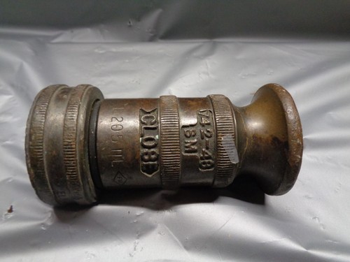 Elkhart Brass Mfg 742-48 - L-205-L Brass Fire Hose Nozzle - 2" Hose Opening