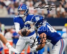 JAXSON DART CAM SKATTEBO SIGNED PHOTO 8X10 RP AUTOGRAPHED PICTURE GIANTS