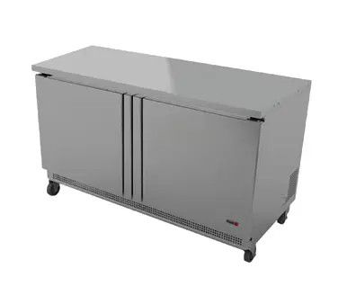 Fagor Refrigeration 48'' Stainless Steel Two Section Undercounter Freezer