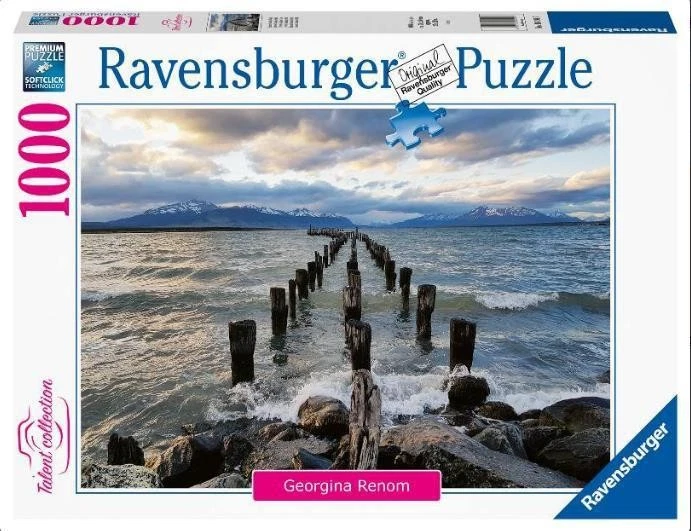 PUZZLE PAESAGGI RAVENSBURGER MARE PUERTO NATALES 1000 PZ - Immagine 2 di 2