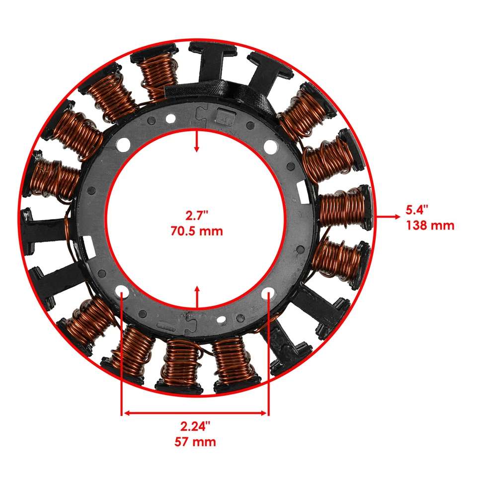 Bobina de carga del estator para motor Kawasaki FH601V FH641D FH641V FH680D FH680V Foto 2 de 4