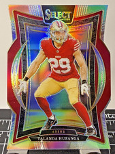 2024 Panini Select - Concourse Talanoa Hufanga #46 Silver Prizm Die-Cut 49ers