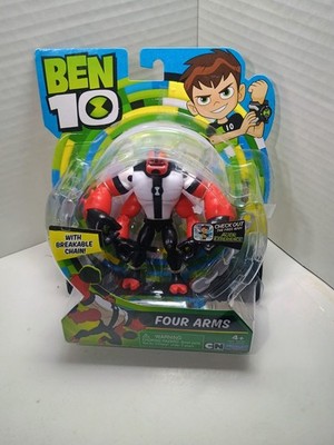 Ben 10 Four Arms Figure With Breakable Chain 2017 **New Coming Off Of Card
